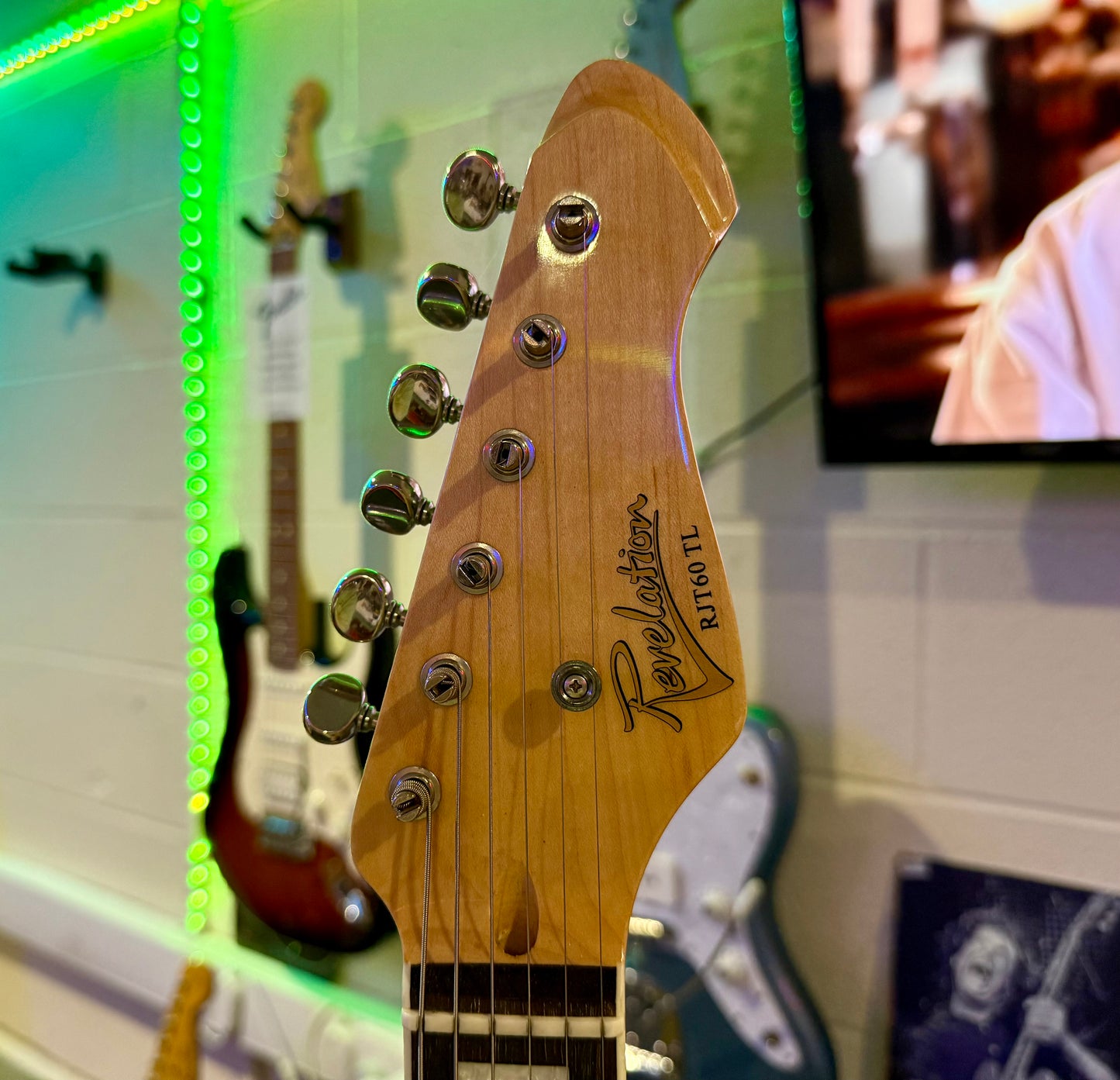 🔥MINT 2023🔥 Revelation RJT-60 TL Thinline~ Vintage Sunburst~ Jazzmaster Style