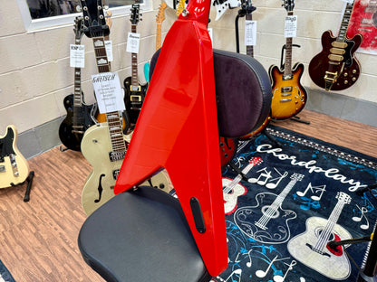 🔥DR WHO🔥 Custom Flying V Left Handed Guitar~ Doctor Who Tardis Lights~ Lefty!