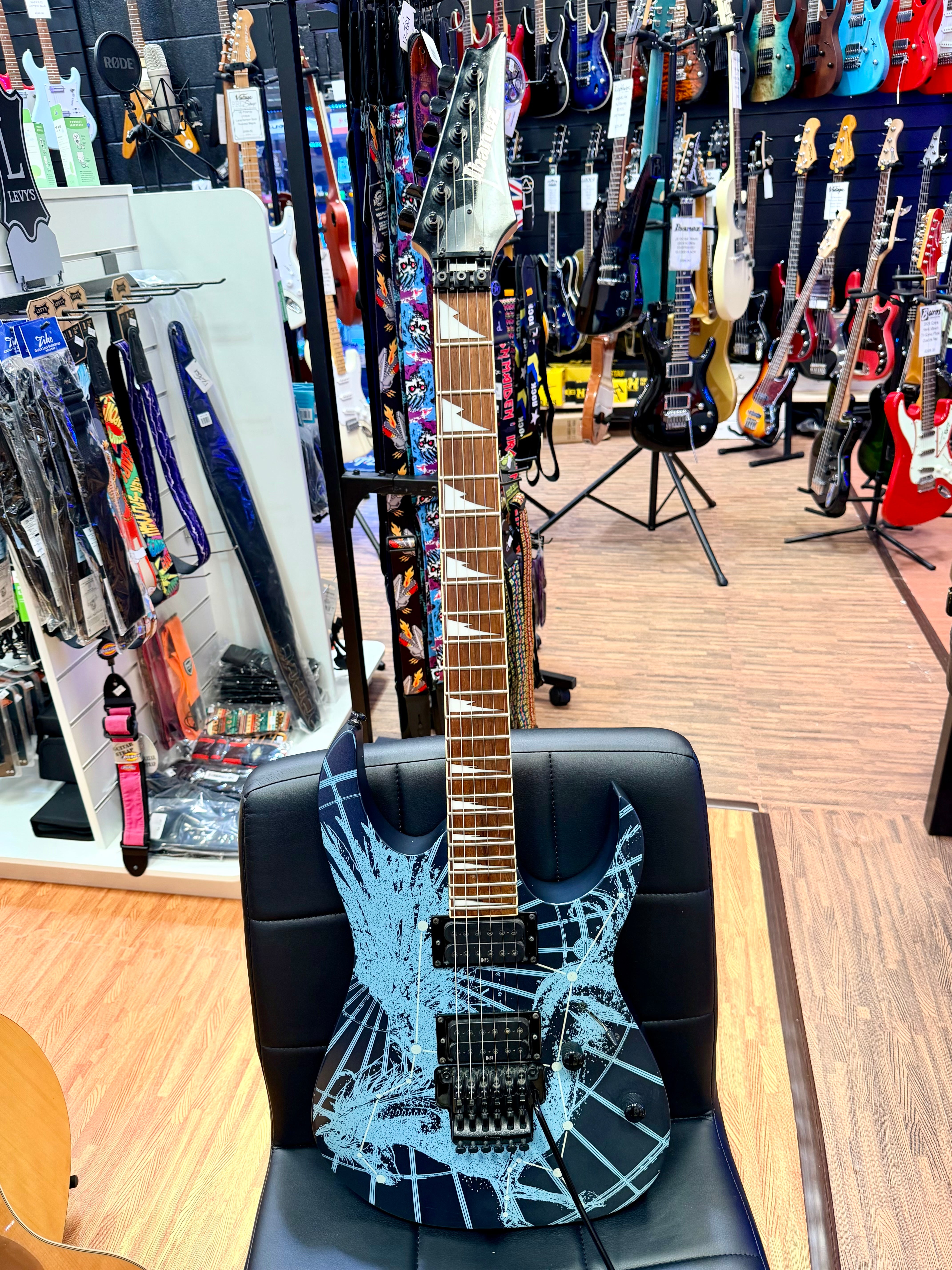 🔥RARE🔥 Ibanez RG09LTD Pegasus Royal Blue~ 2009 Limited Edition~ Glow In The Dark!