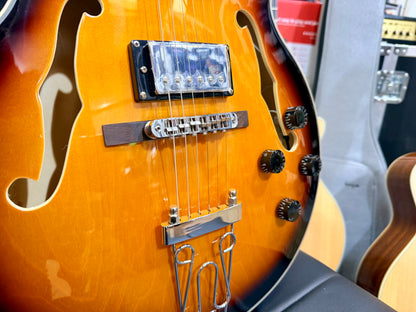 ☀️NEW☀️ Eko Tribute Jazz Semi-Acoustic Hollow Body Guitar Sunburst~ ‘ES-175’