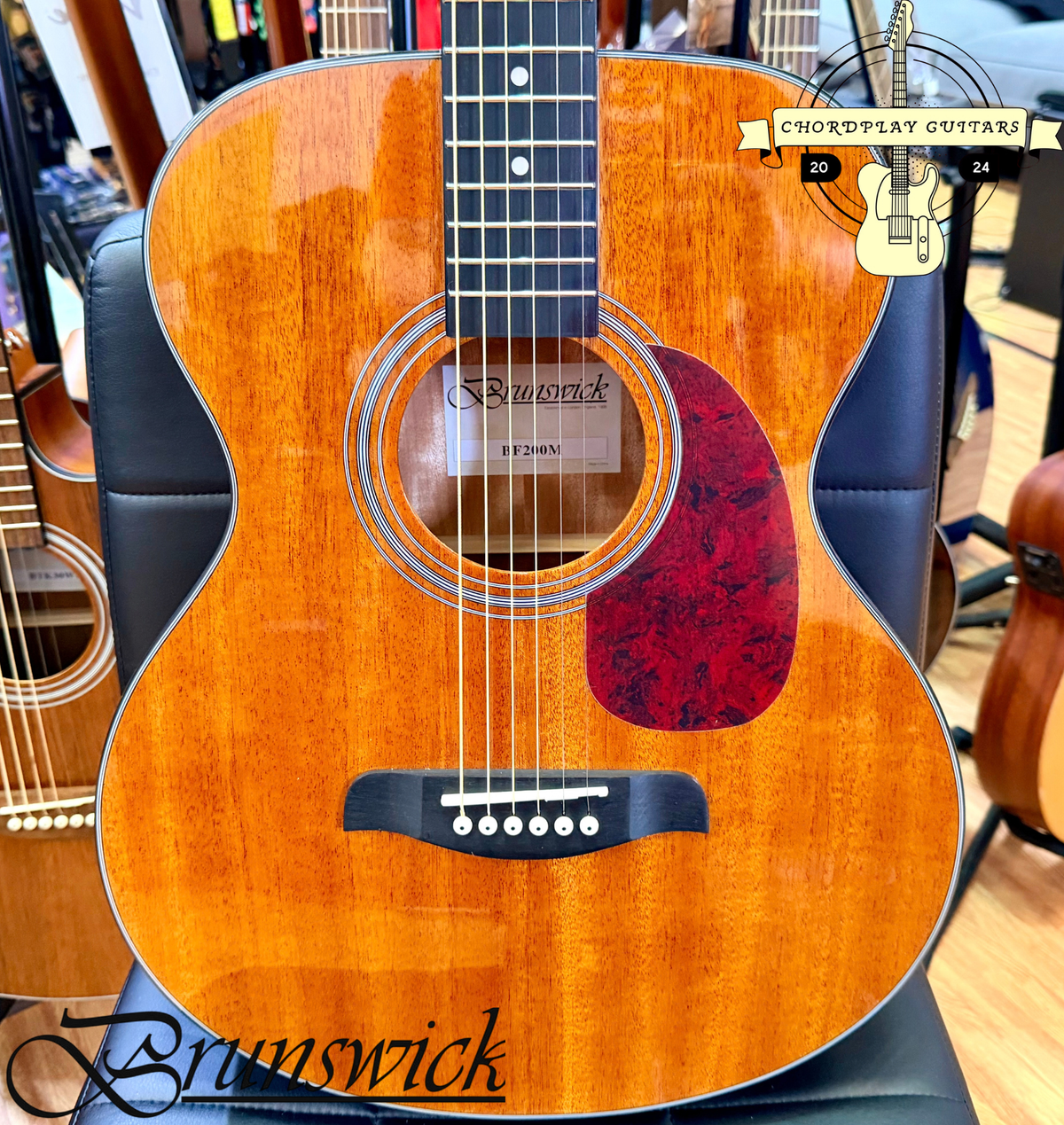 ✨NEW✨ Brunswick BF200M Mahogany Folk Acoustic Guitar~ Natural Gloss!