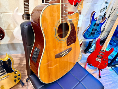 🌟2007🌟 Ibanez PF60SECE Electro-Acoustic Guitar~ Natural High Gloss~Dreadnought