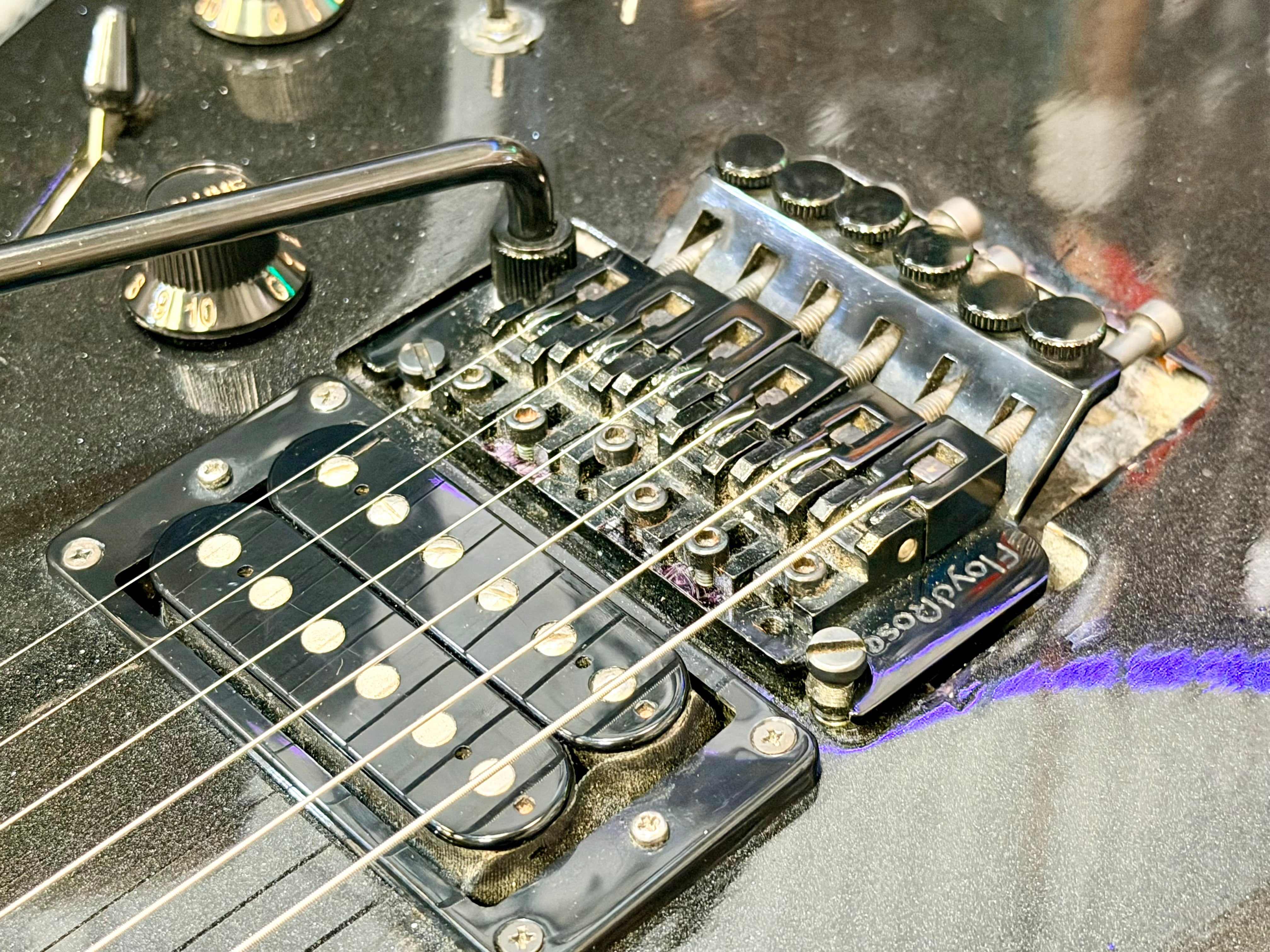 🔥RARE🔥 2005 Fernandes Revolver Pro Sustainer~ Floyd Rose~ Metallic Gunmetal!