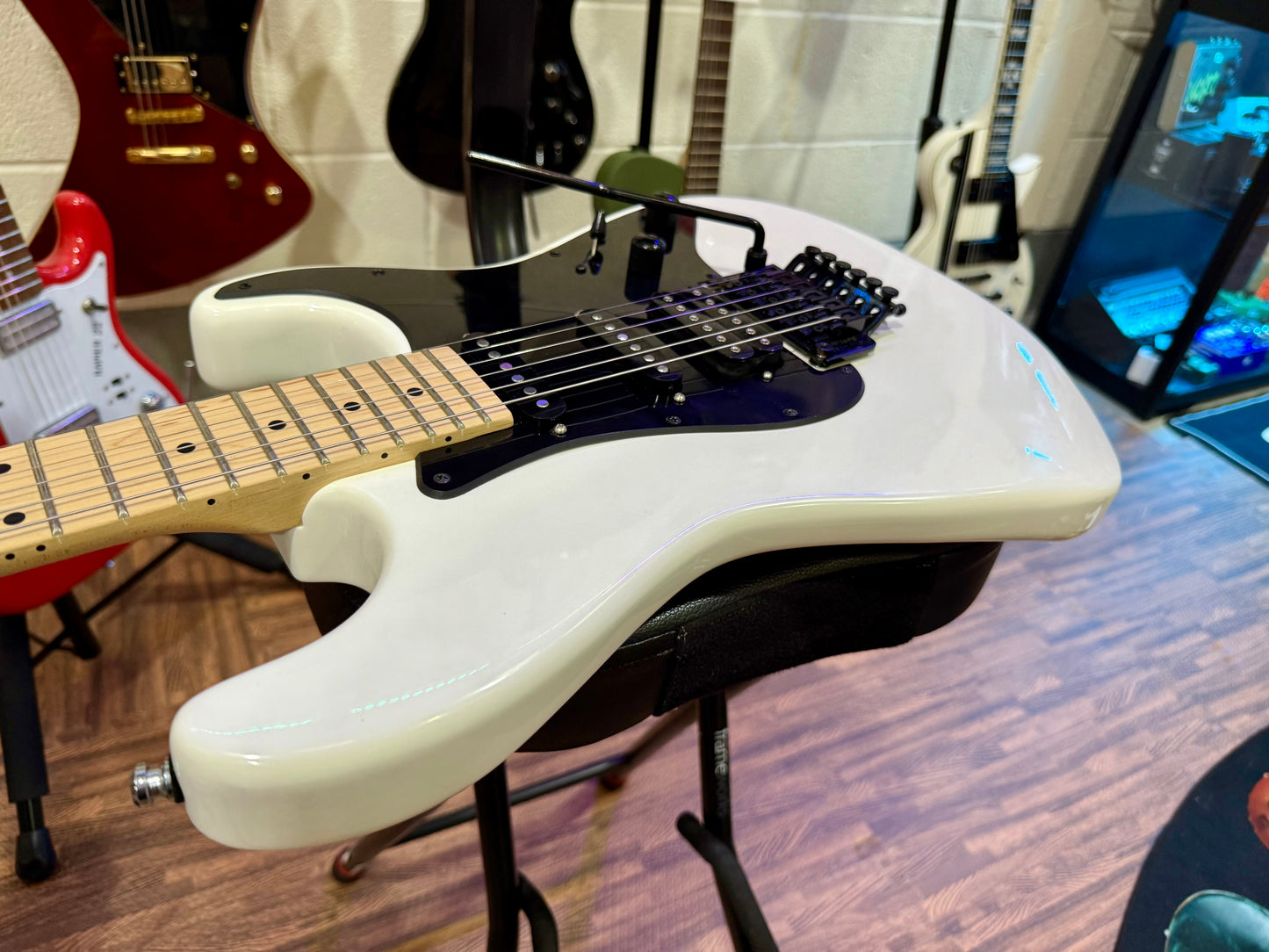 🔥MINT 2023🔥 Jackson Adrian Smith SDXM~ Snow White~ Iron Maiden Signature!