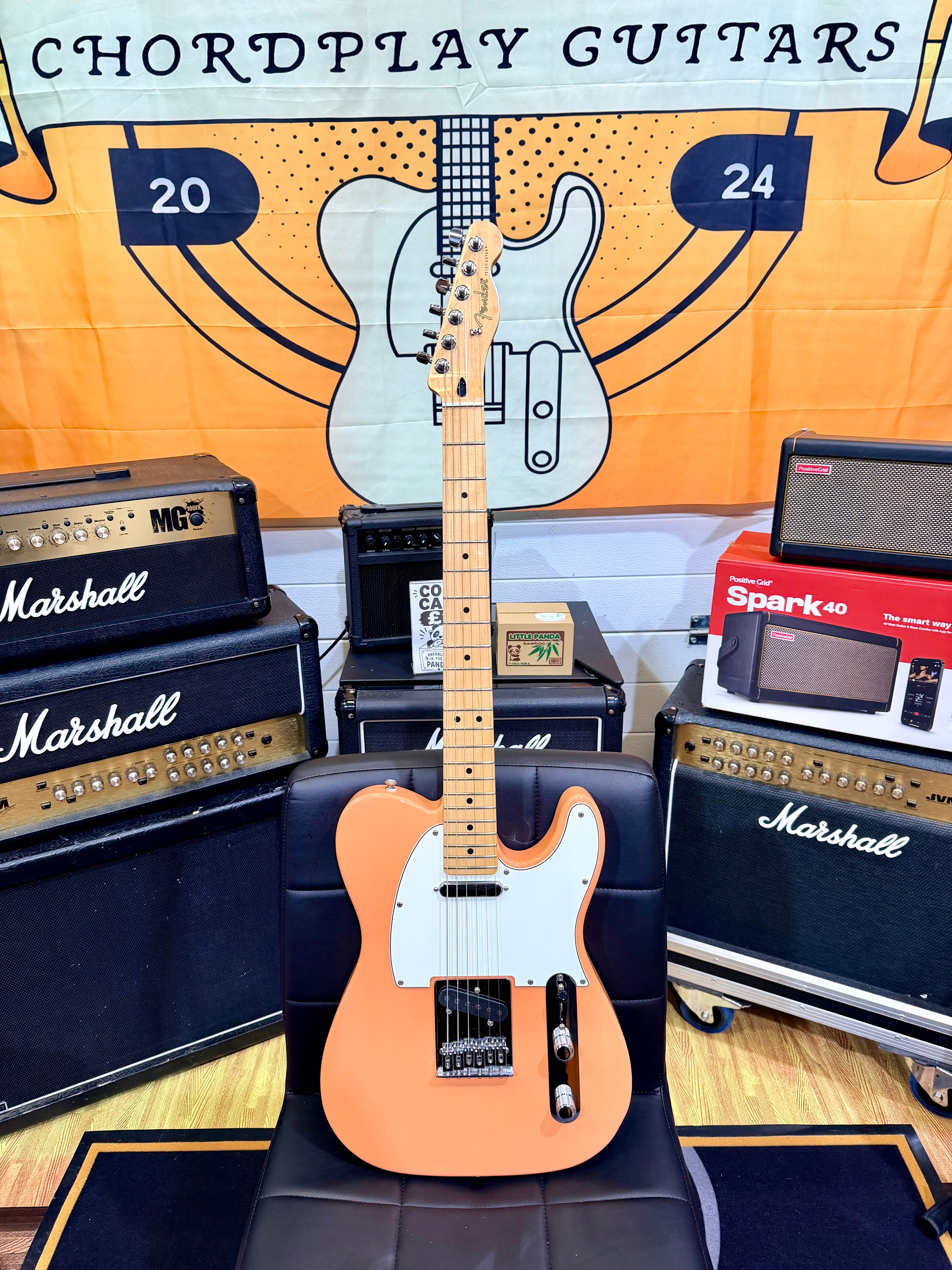🔥’51 Nocaster P’ups🔥 Fender Limited Edition Player Telecaster~ Pacific Peach!