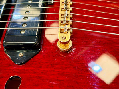✨2018✨ Epiphone Riviera Custom P93 Wine Red Bigsby P90 + New Gator Hard Case!