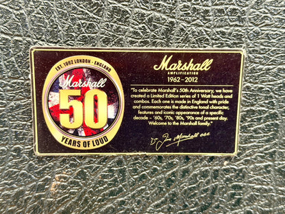 🔥RARE🔥 Marshall 50th Anniversary JCM 2000 1C DSL1 1-Watt Guitar Amp Combo 2012!
