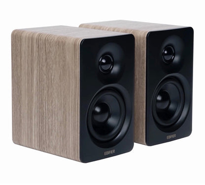 Edifier M60 Hi-Res Oak Active Bookshelf BT Studio Speakers/Monitors with Stands