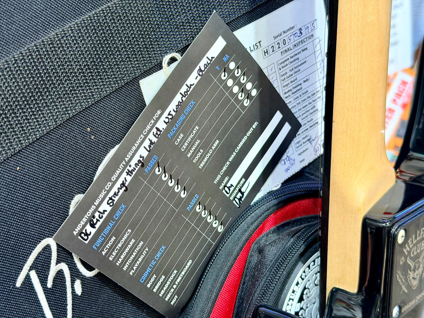 🔥868/2000🔥 BC Rich Warlock~ Stranger Things NJ Model~ Eddies ‘Hellfire’ + Bag!