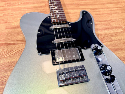 🔥2012🔥 Fender Blacktop Telecaster Baritone~ Ghost Silver HSS~ Mexican MIM Tele