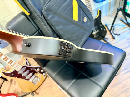 🔥NEW🔥 Ortega TourPlayer Electro-Acoustic Classical Guitar~ Nylon Thin~ Black!