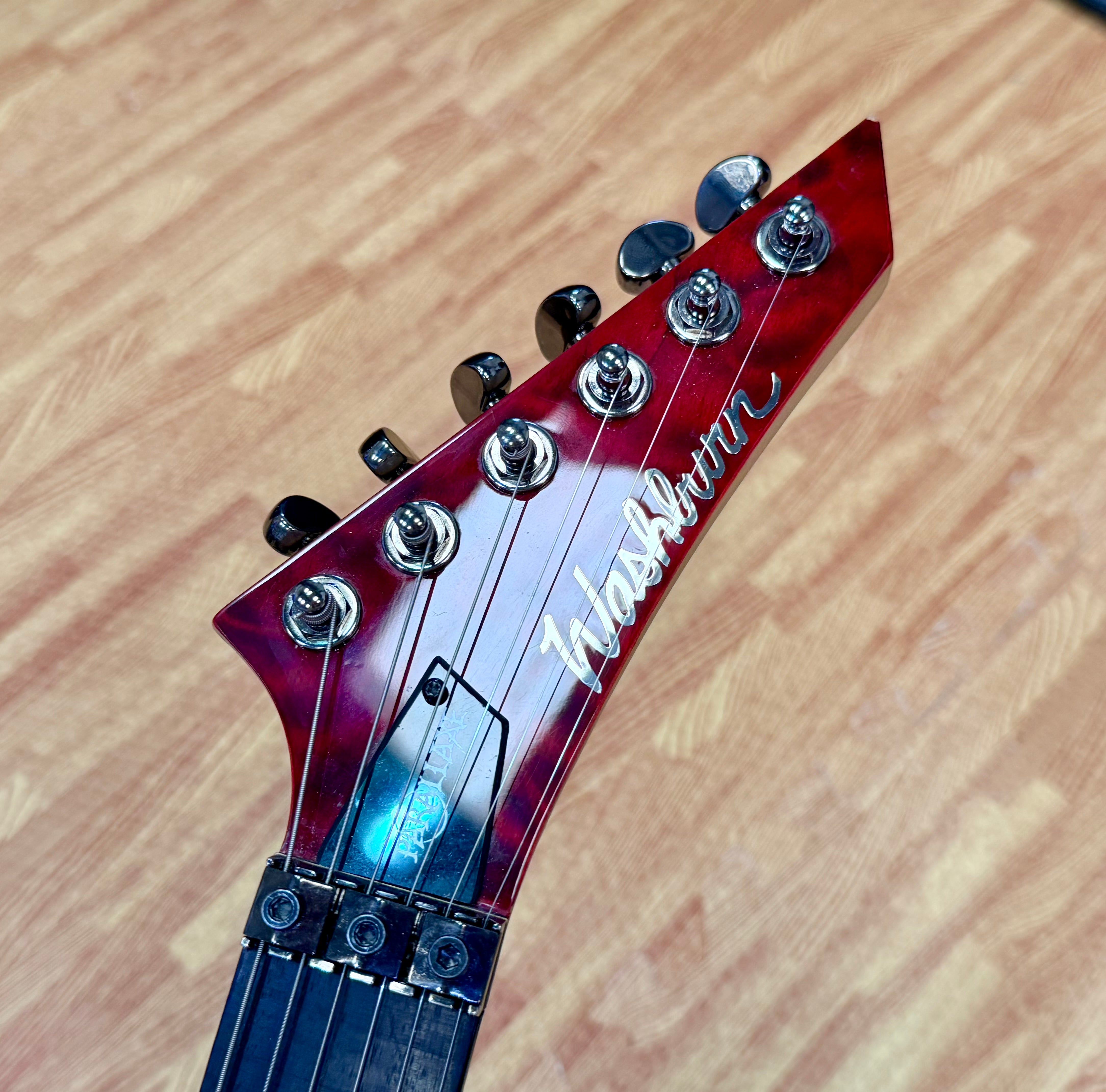 🔥RARE🔥 Washburn Parallaxe PXS10FRQTR Floyd Rose~ Seymour Duncan~ 2014~ Red