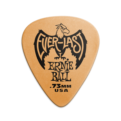 Ernie Ball Everlast Picks- 0.73mm Orange 12 Pack