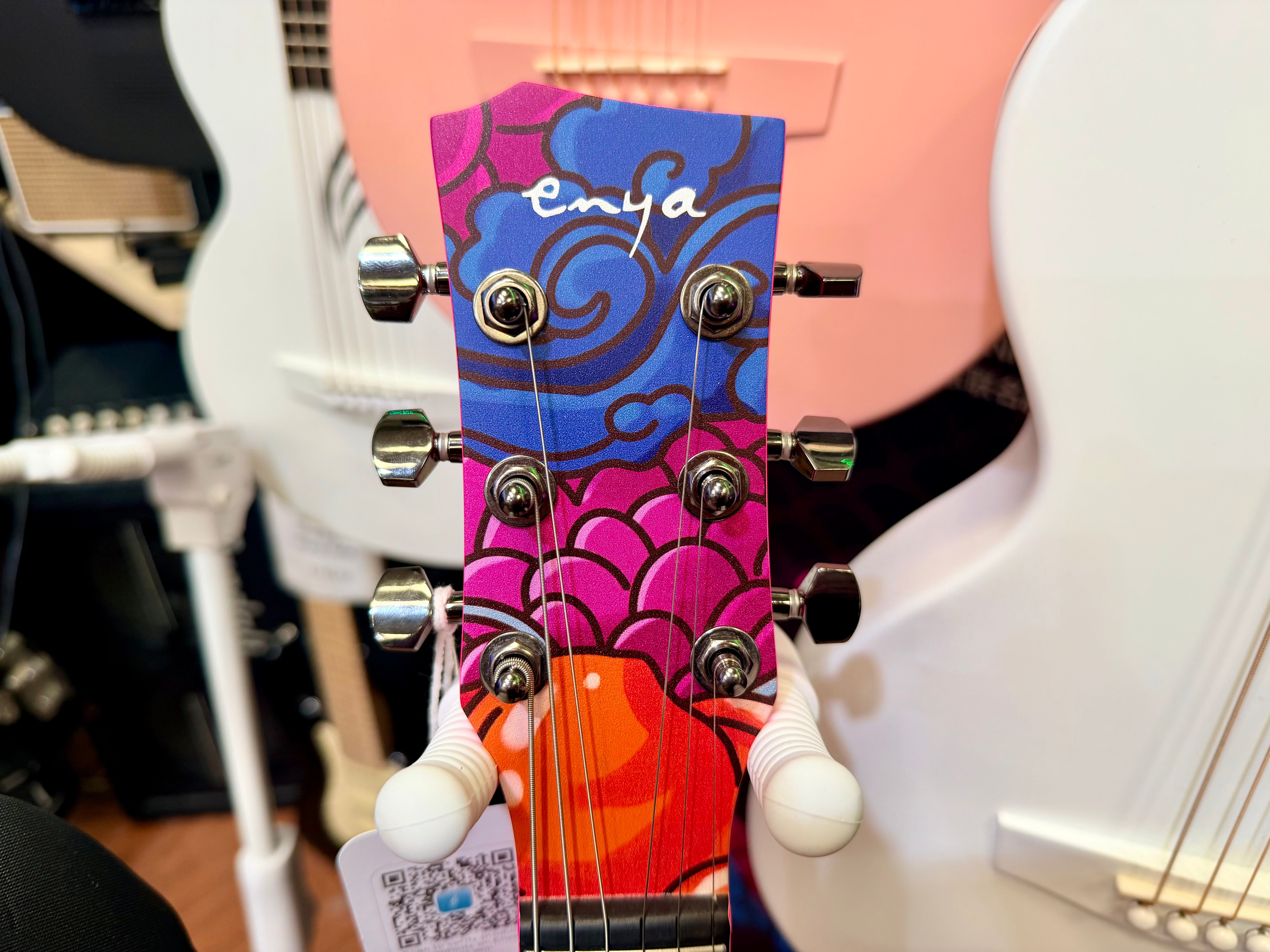 ✨NEW✨ Enya Nova Go Sonic Custom Dragon Artwork~ Smart Electric Guitar + Bag!