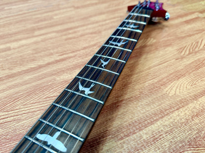🌟2024🌟 PRS SE Custom 24-08 Charcoal Red Burst~ Locking Tuners & Gig Bag!