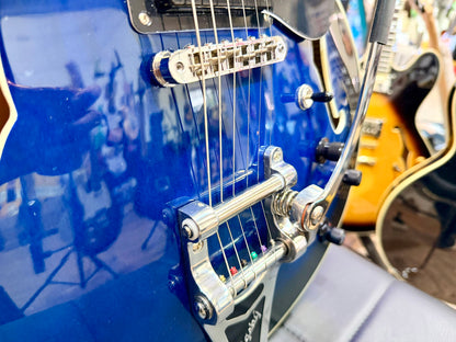 🔥MINT🔥 Vox Bobcat S66 Semi-Hollow ‘335’ Bigsby~ Blue Burst~ 2022 Korea 3 Pickup!