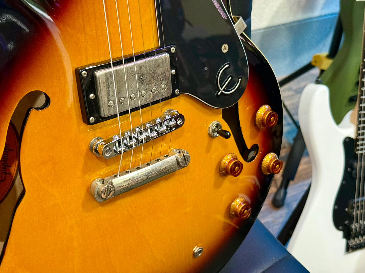 🌟2016🌟 Epiphone ES-335 Dot VS~ Vintage Sunburst Hollow-Body!