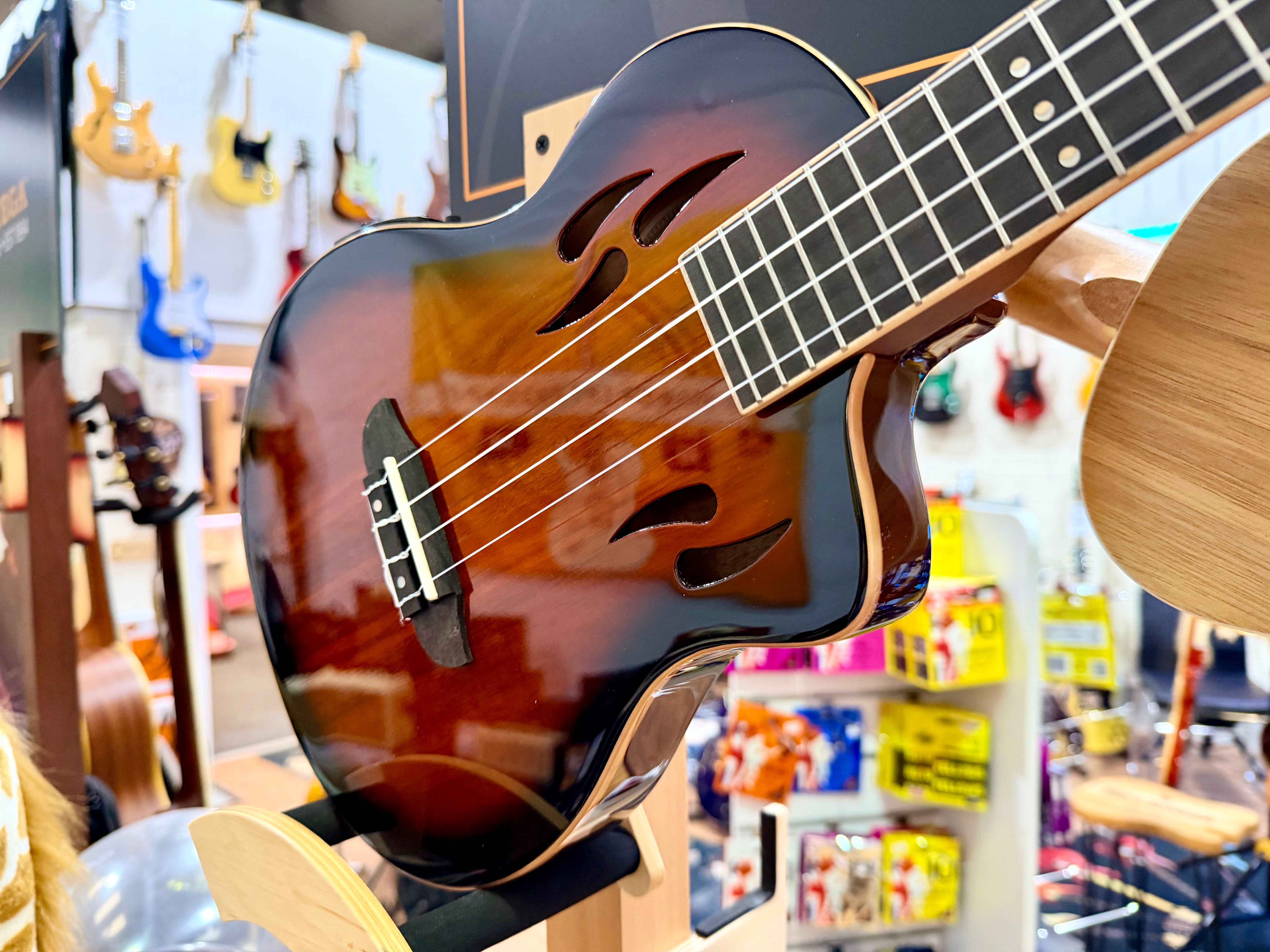 🔥NEW 2025🔥 Ortega Tourplayer Ukelele RTPX-U-ACA~Electric Uke~ Tenor Size + Bag