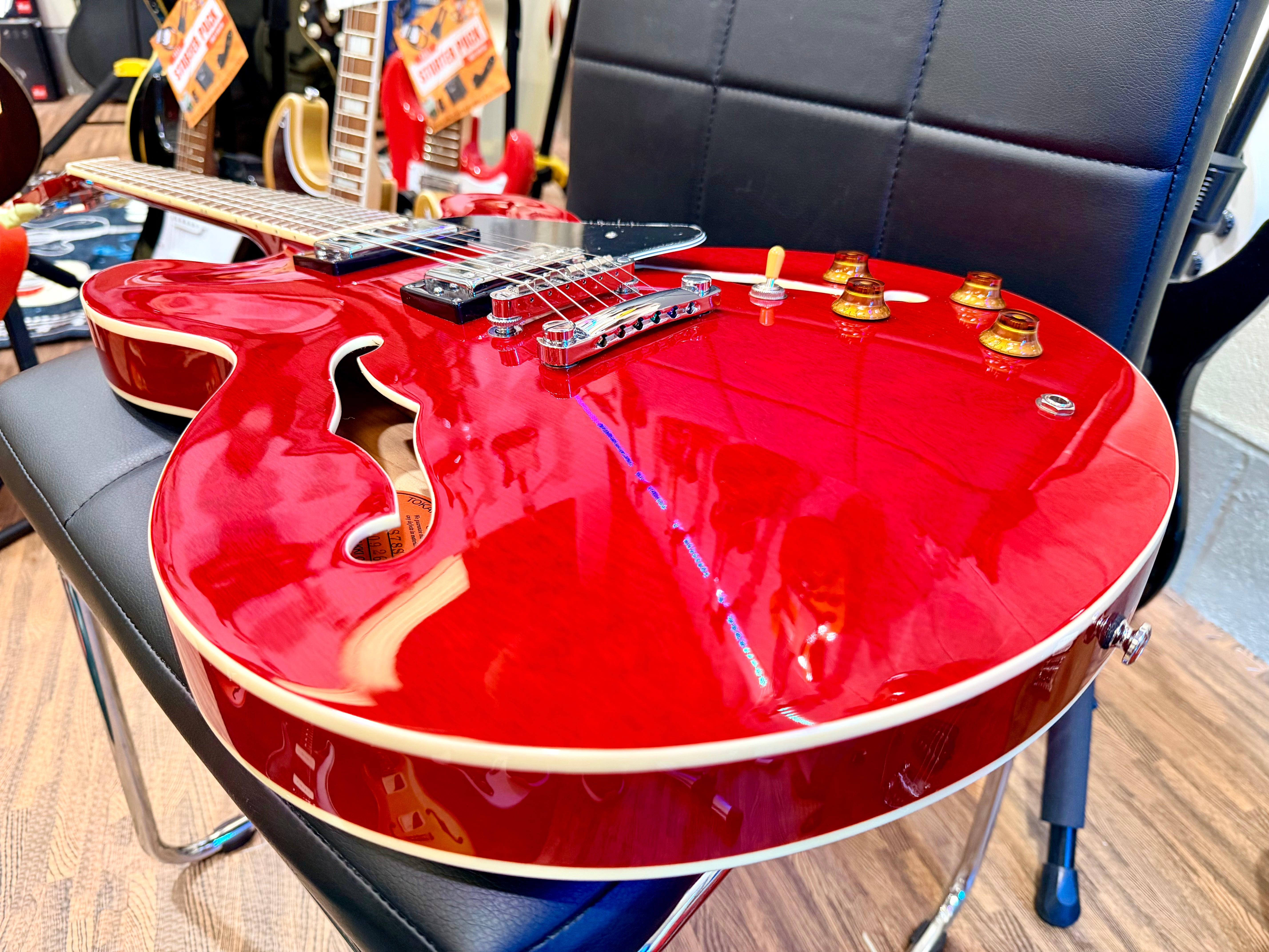 🌟BRAND NEW🌟 Tokai UES78 SR Semi Hollow Body~ See-Through Red~ ‘335’ Style!