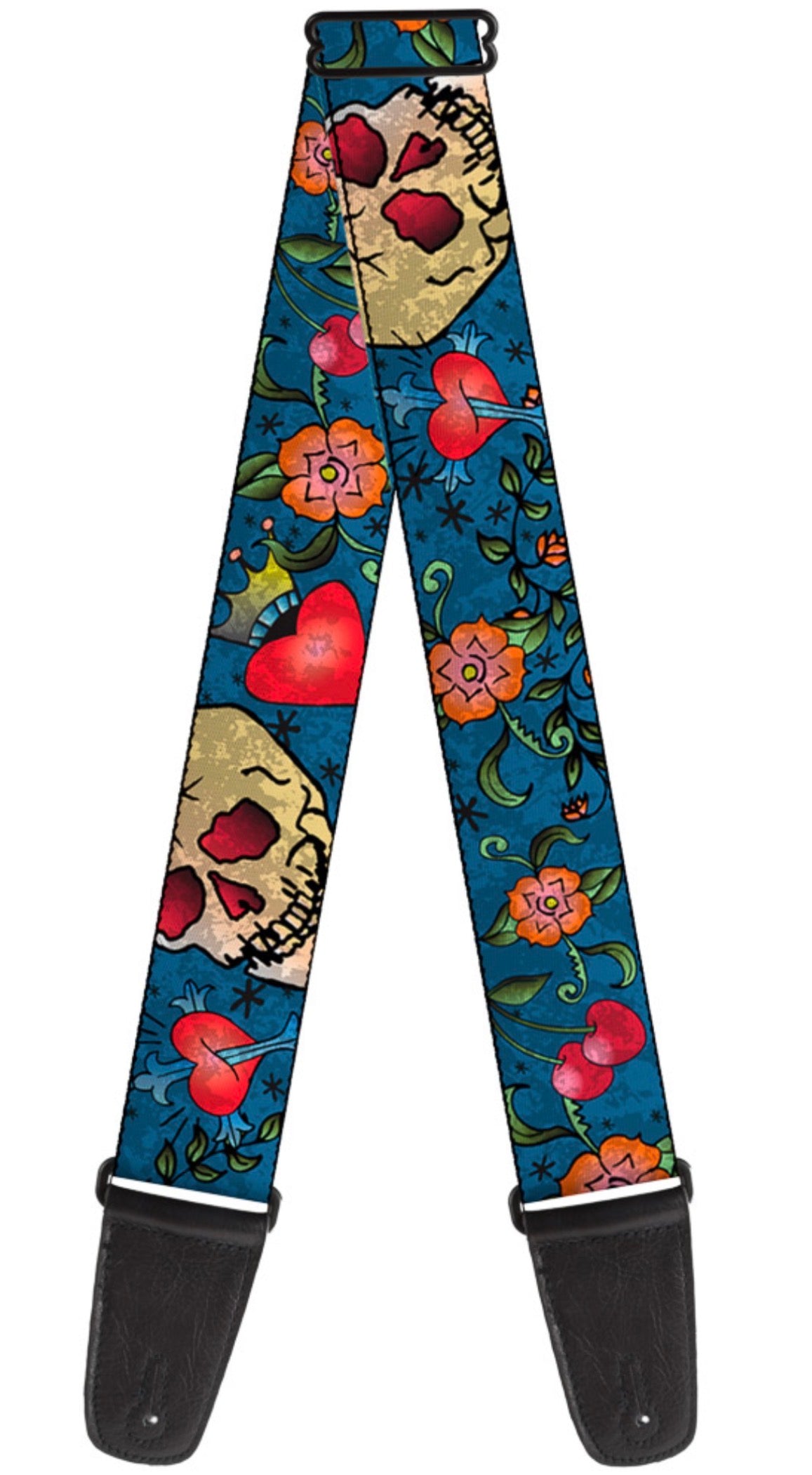 Buckle Down Only God Can Save Me Guitar Strap