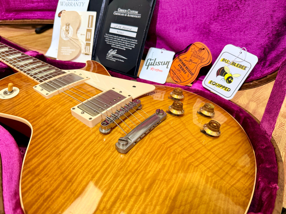 2012 Gibson Custom Shop 1959 Les Paul Standard R9 VOS~ Honey Burst~ Case & COA