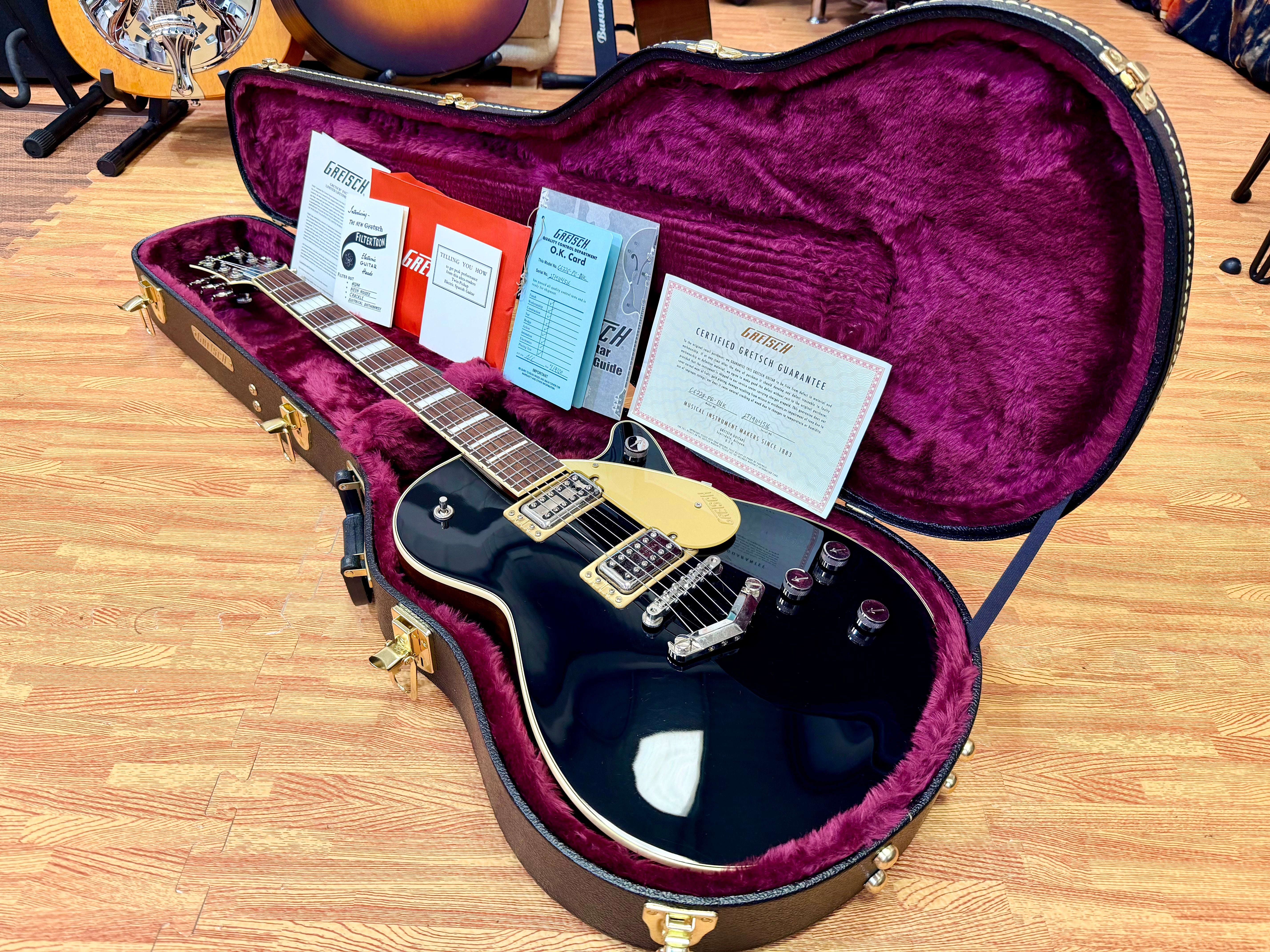 ✨2019✨ Gretsch G6228 Players Edition Jet BT V-Stoptail Black~ MIJ Japan + Case!