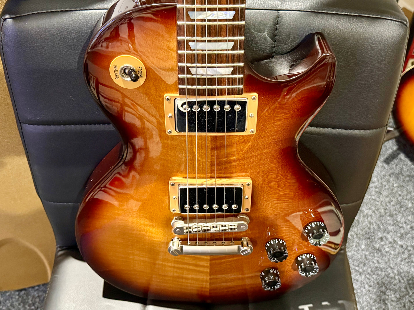 🔥UPGRADED🔥 2015 Gibson Les Paul Studio Desert Burst~ 100th Limited Run + Case!