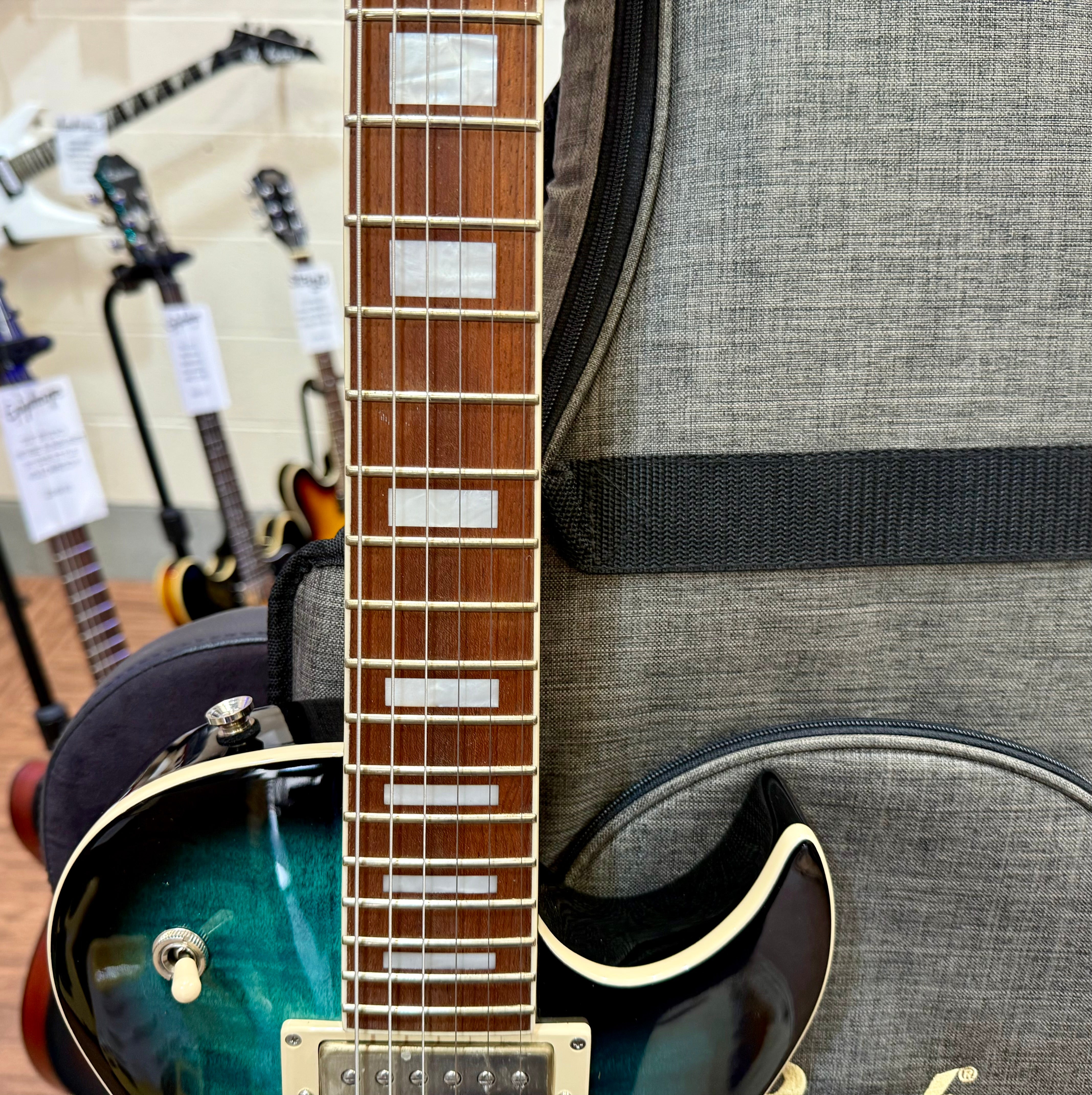 🌟 2025 LAUNCH OFFER 🌟 Cort CR250 Les Paul Guitar~ Dark Blue Burst + BAG!
