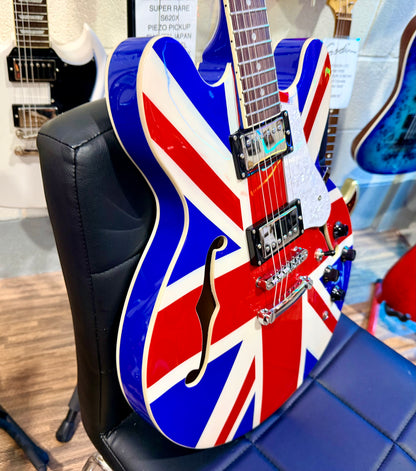 🇬🇧2025 LTD EDITION🇬🇧 Vintage Union Jack~ Semi Acoustic ‘335’ Guitar~VSA25UJ!