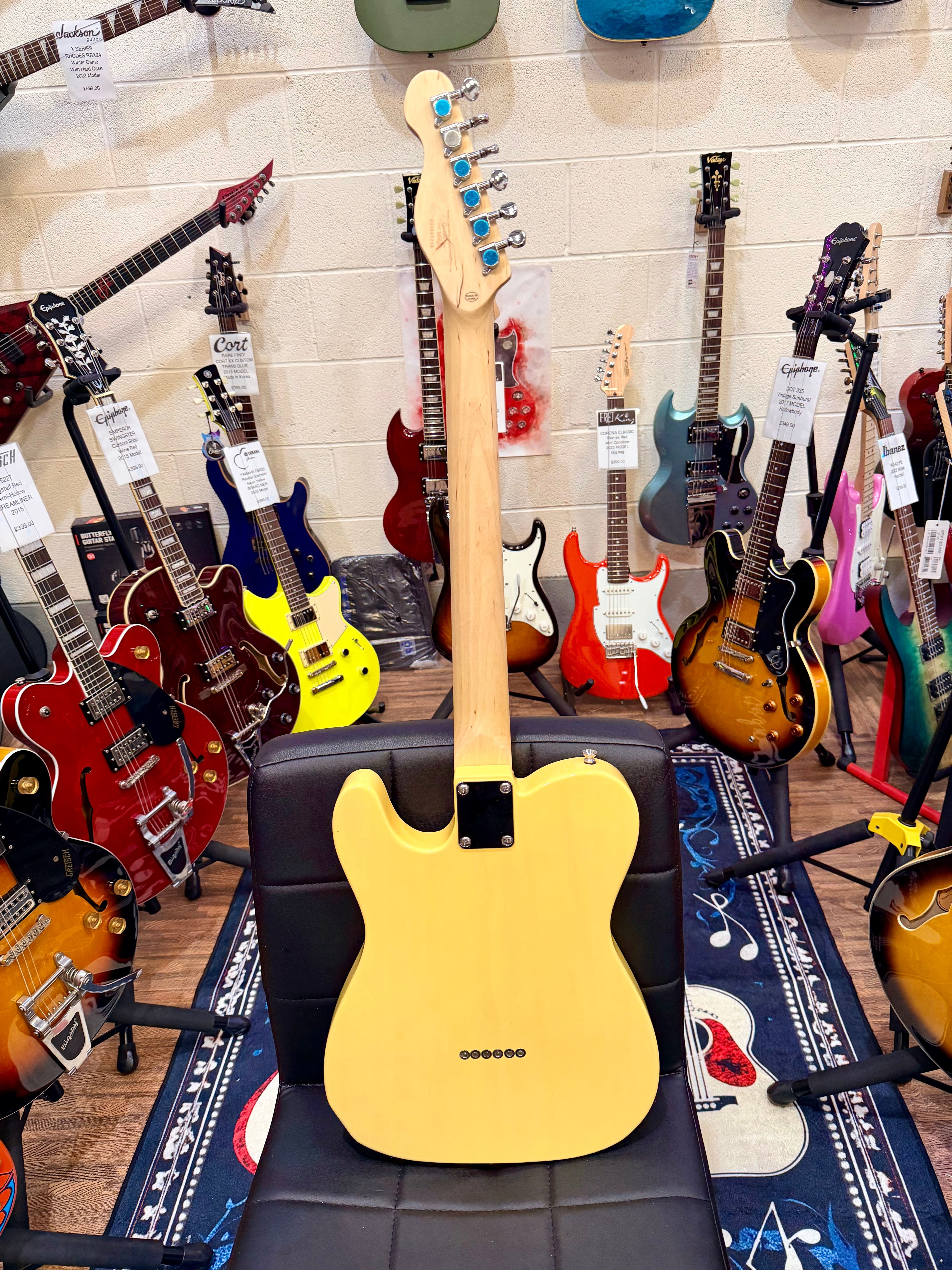 🌟B-STOCK🌟 Vintage V20 Maple Coaster Electric Guitar~ Butterscotch~ Telecaster!