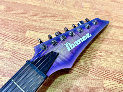 🔥2019🔥 Ibanez RGA71AL Axion Label 7 String~ Indigo Aurora Burst~ Bare Knuckle!