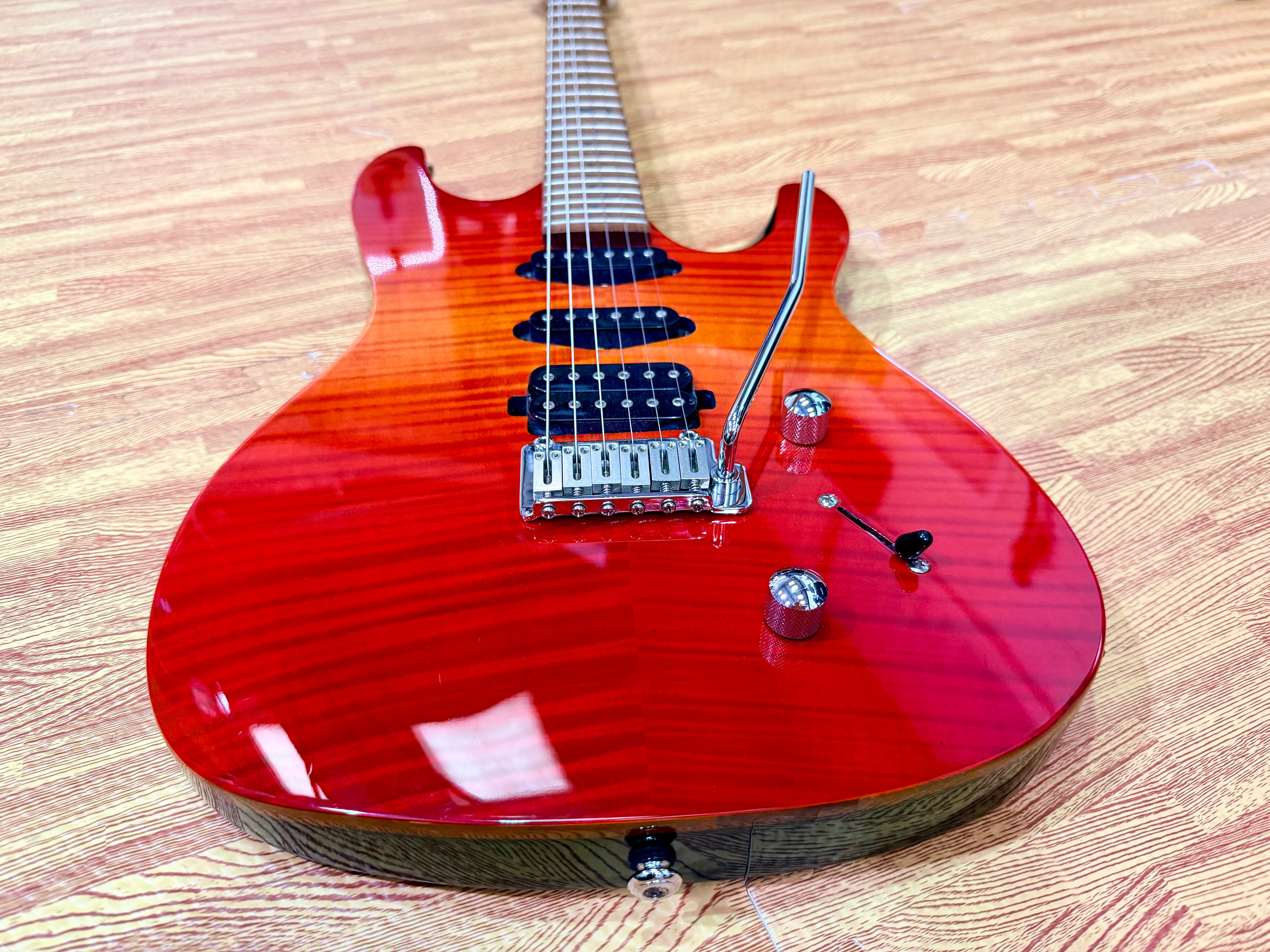 ☀️2020☀️ Chapman Guitars ML1 Hybrid~ Cali Sunset Red HSS~ Roasted Maple Neck!