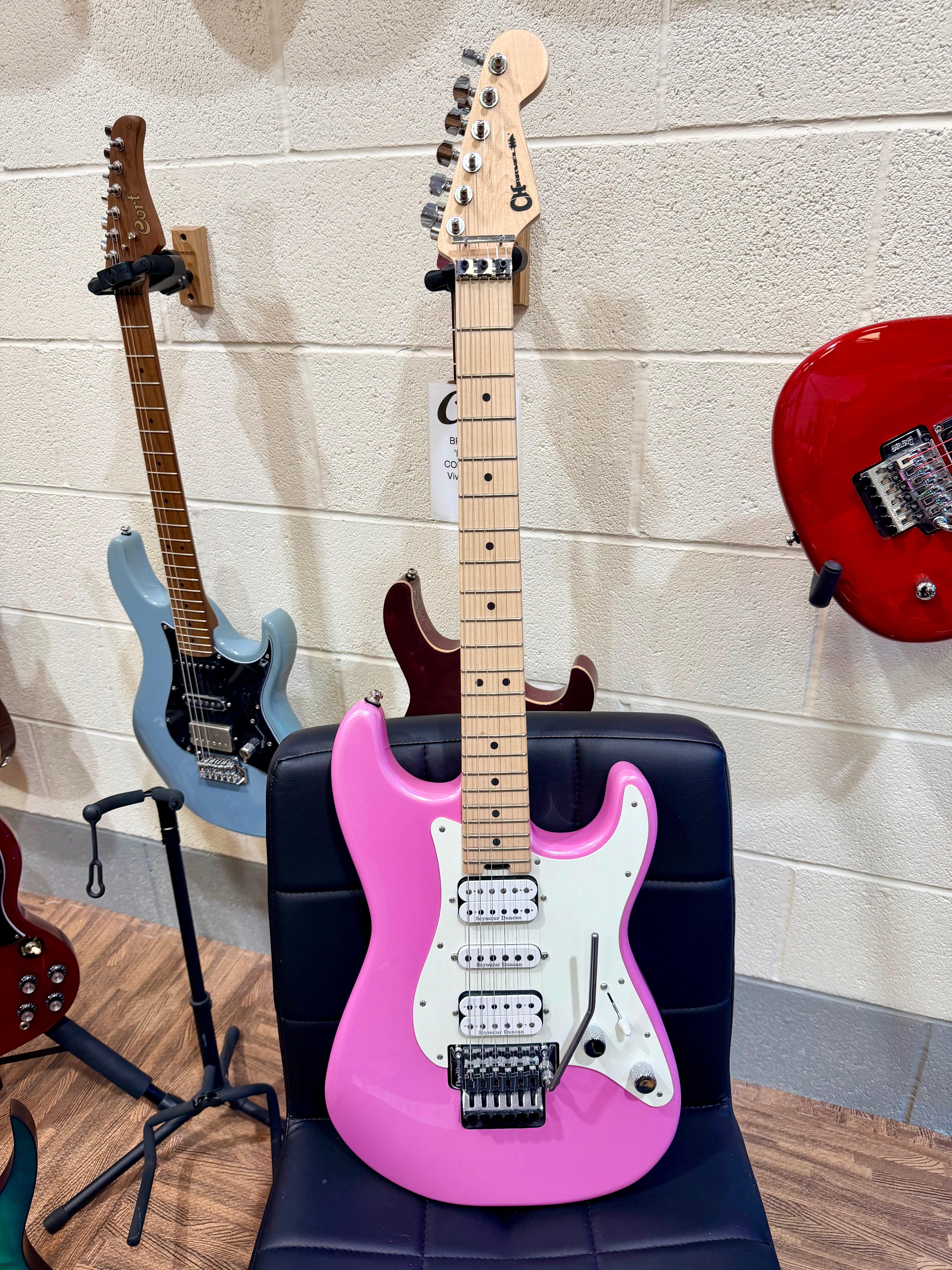 🔥2021🔥 Charvel Pro Mod So Cal Style 1 HSH FR~ Maple Platinum Pink~ MINT!