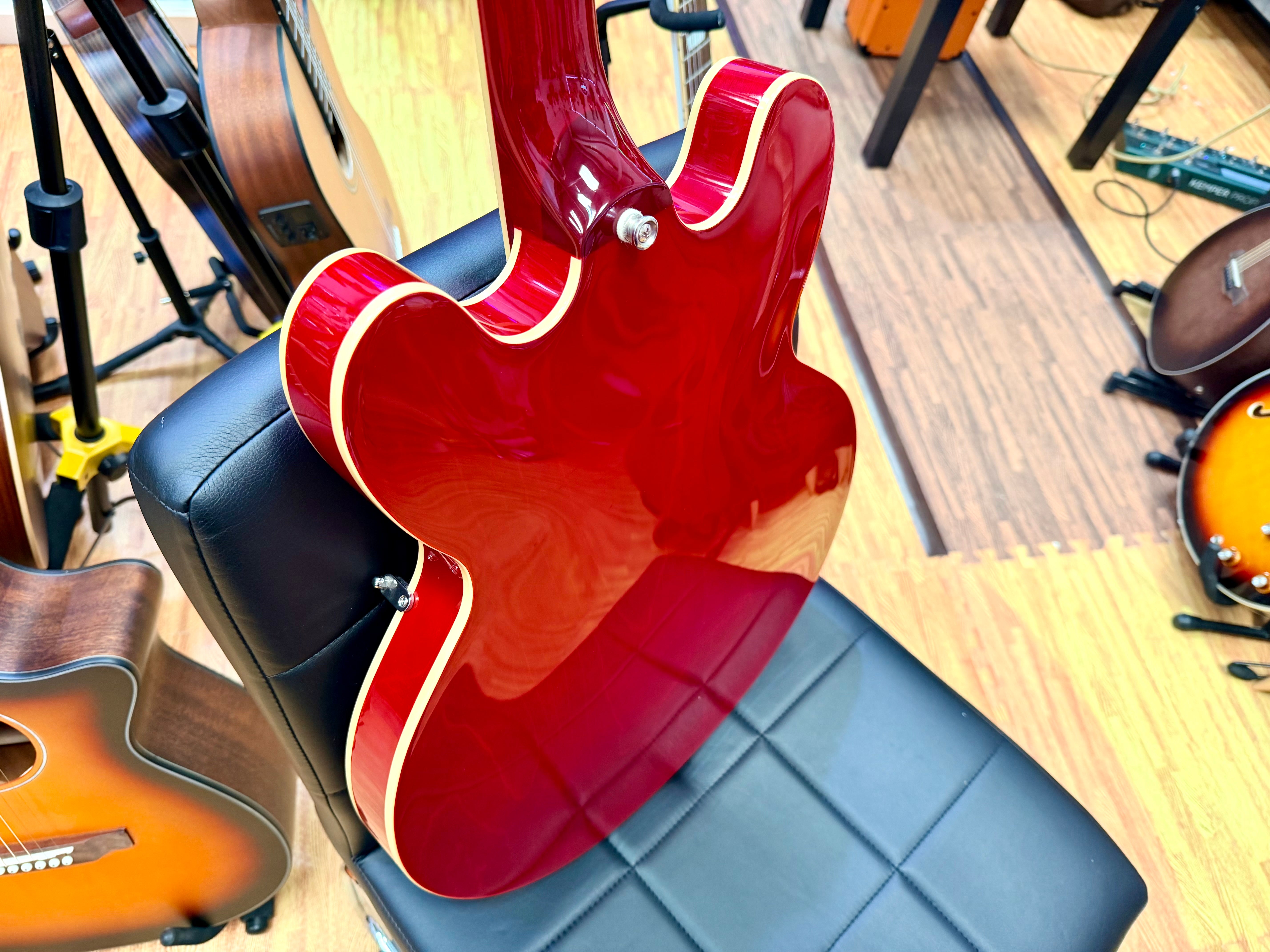 ✨2025✨ Epiphone Inspired by Gibson ES-335 Cherry~ Semi Hollow Electric Guitar!