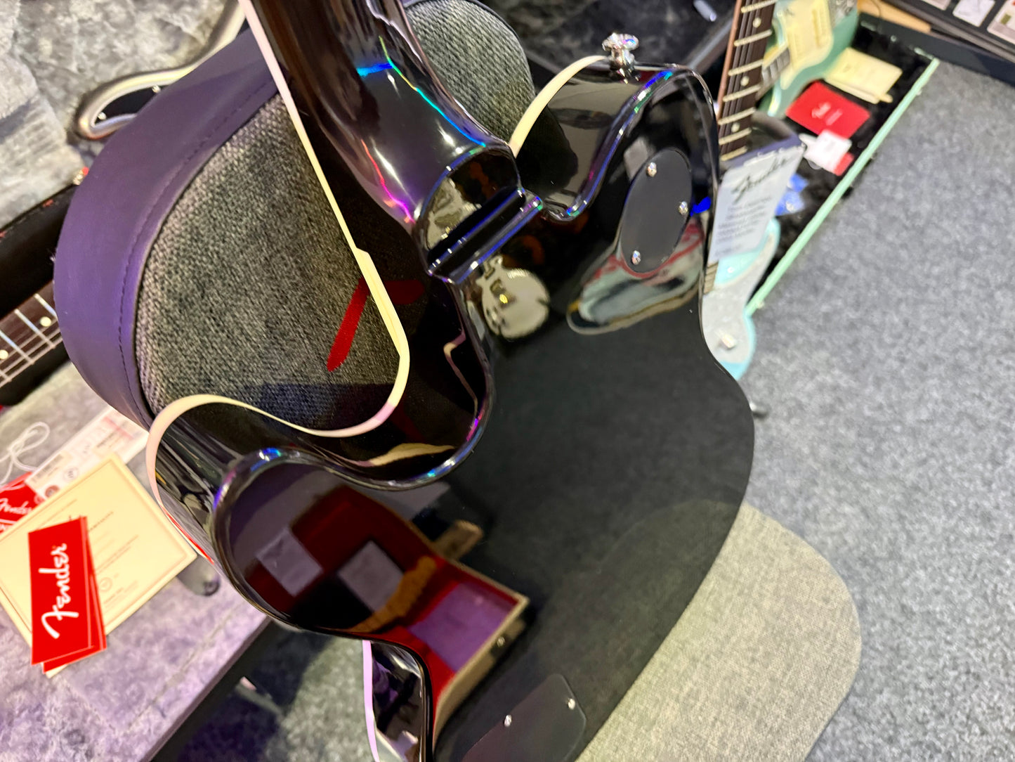 🌟 Jia Lescaster Hybrid Guitar~ Les Paul & Telecaster~Northern Lights Quilted 🌟