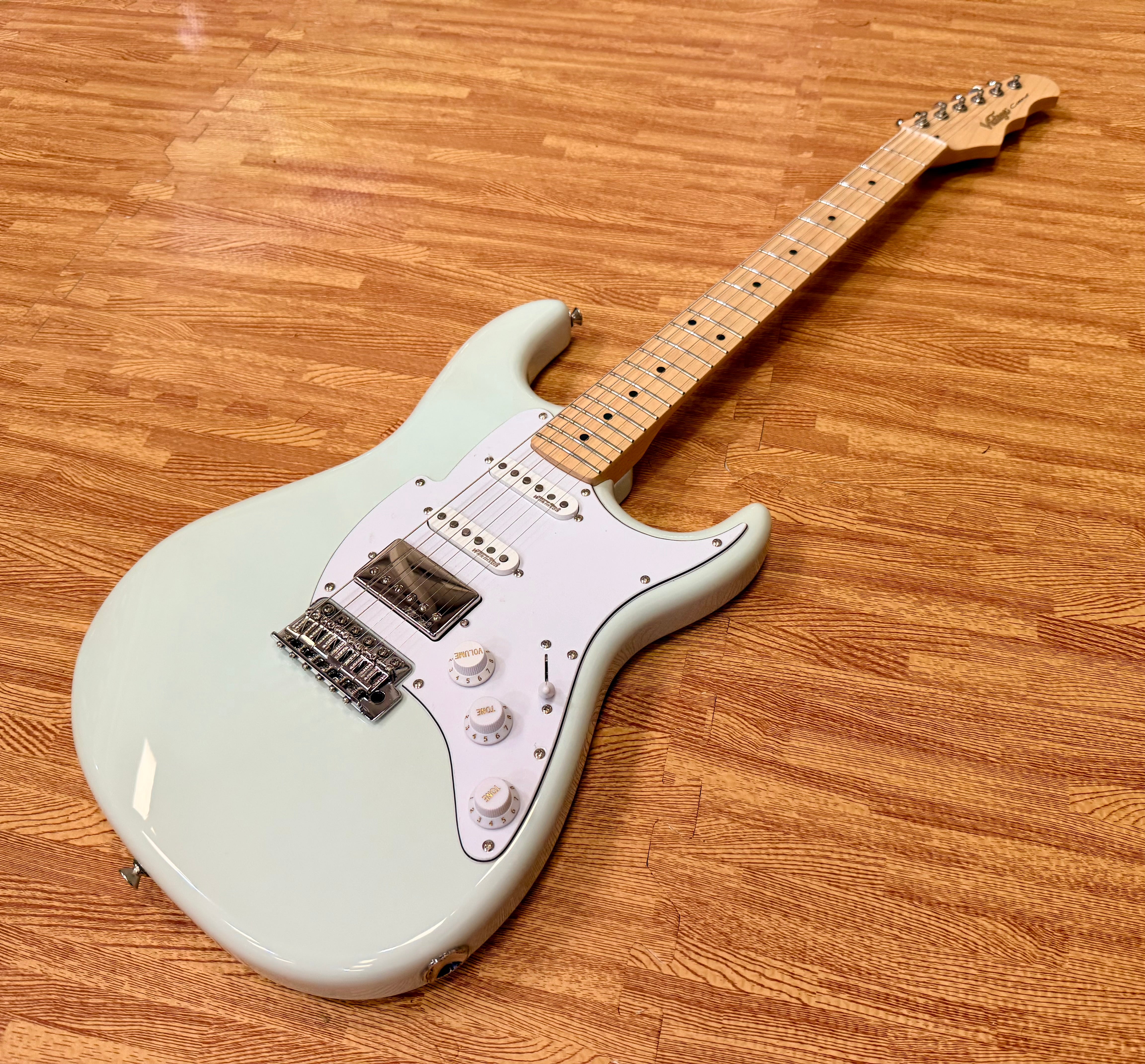 🔥 RARE Vintage Corona HSS Daphne Blue Wilkinson Guitar 🎸 Pre Fret-King Era NOS