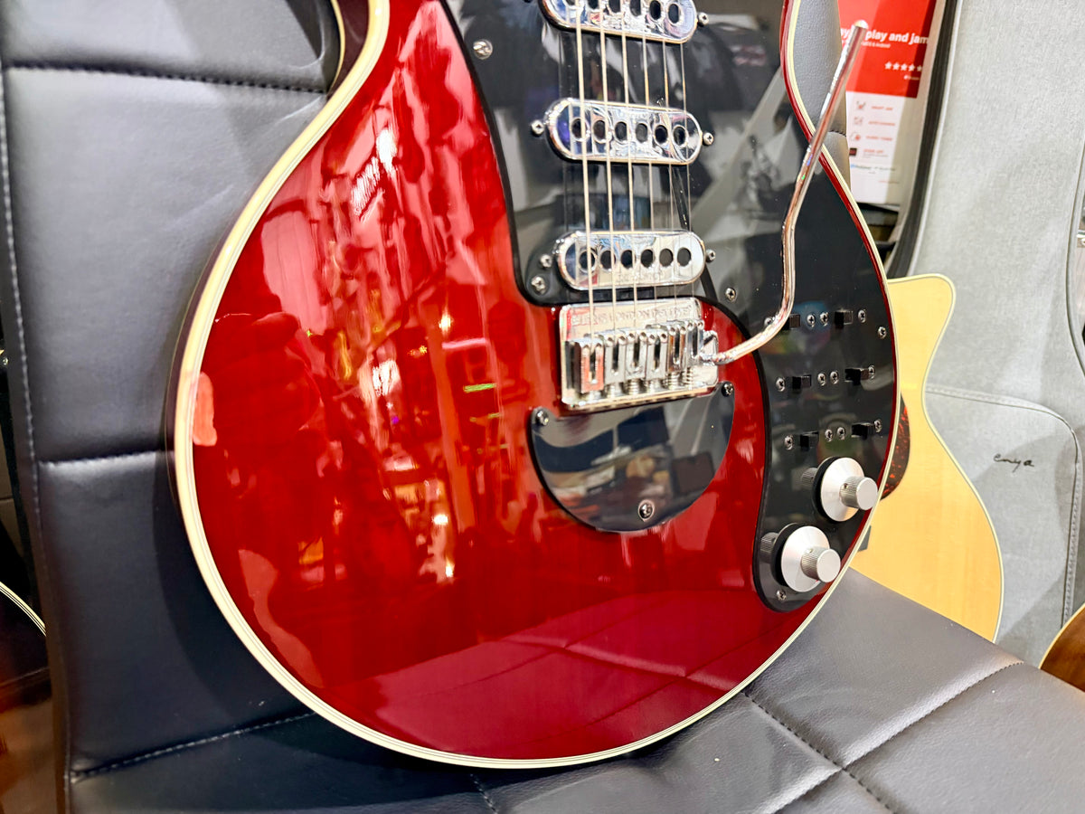 ⚡️2003⚡️ Burns London Brian May Signature Red Special~ Cherry Red Korean Made!