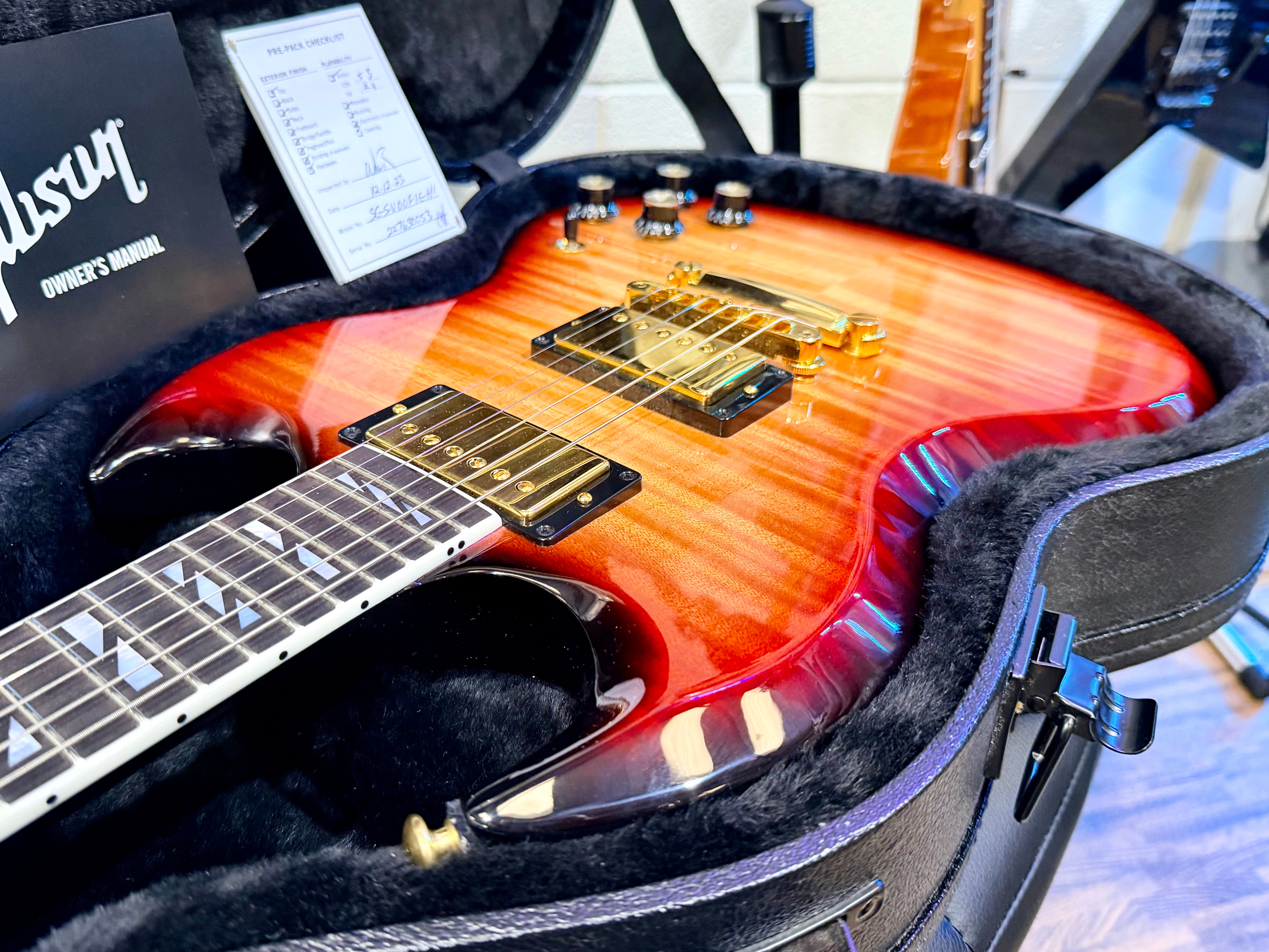 🔥MINT🔥 Gibson SG Supreme In Fireburst~ AAA Figured Top~ Gold Hardware 2023 USA!