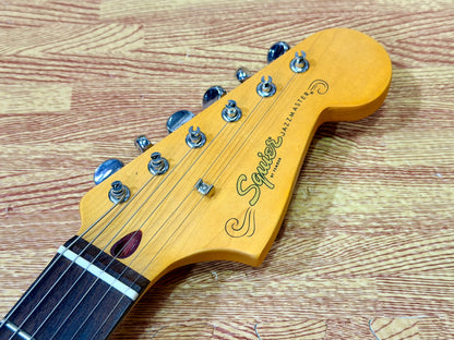 ✨2024✨ Fender Squier J Mascis Jazzmaster Vintage White & Gold~ MINT Condition!
