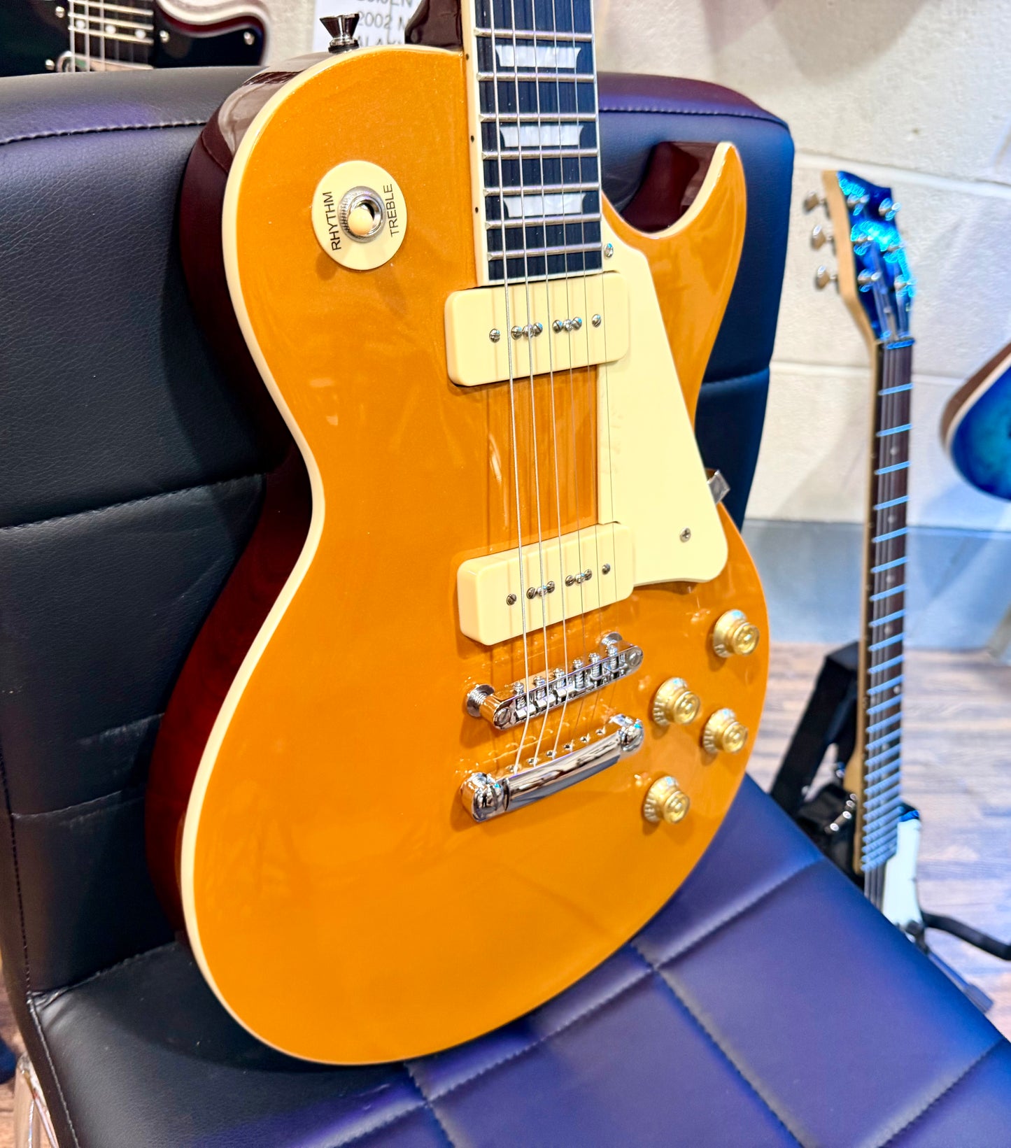🌟MINT🌟 Harley Benton SC-450 P90 GT Classic Series~ ‘Les Paul Gold Top’ Guitar!