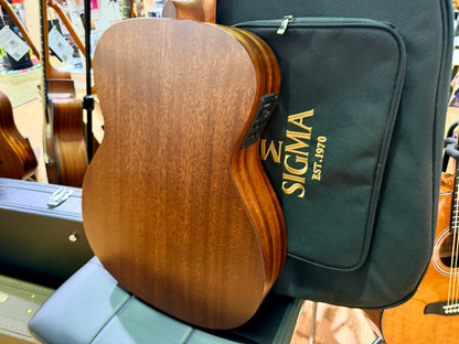 2024 Sigma S000M-15E All-Solid Mahogany Electro-Acoustic Guitar~ With Gig Bag