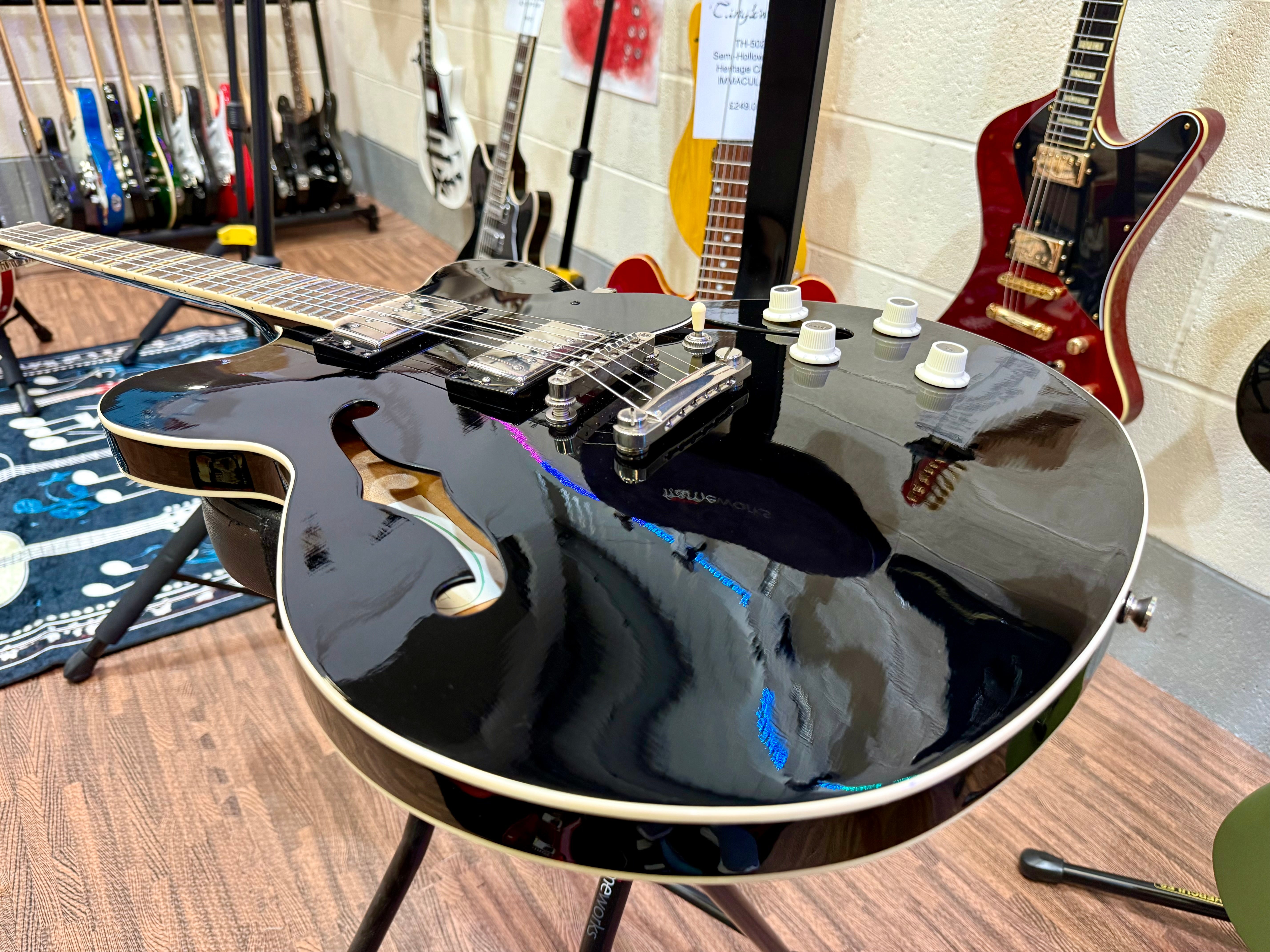 🌟2021🌟 Hofner Verythin HCT Standard~ Black Hollow-body~ Contemporary Series!