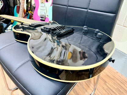 🔥2018🔥 Epiphone Les Paul Prophecy Custom Plus EX~ Midnight Ebony~ EMG P’Ups