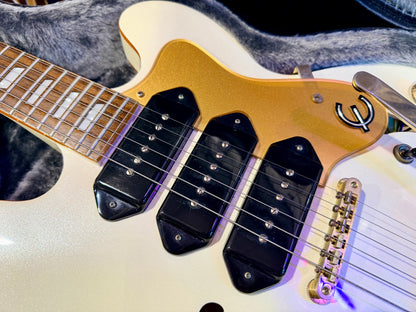 ✨LIMITED EDITION✨ Epiphone Riviera Royale Custom P93~ Pearl White + Hard Case!