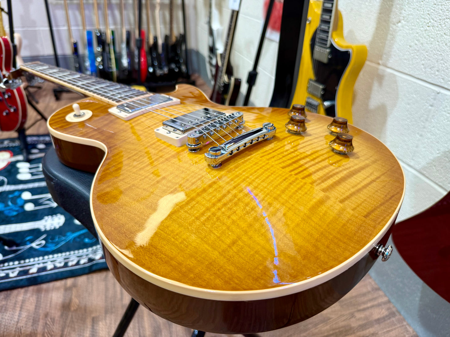 🔥2016 USA🔥 Gibson Les Paul Standard Honeyburst~ AAA Flame~ Hard Case & Candy!