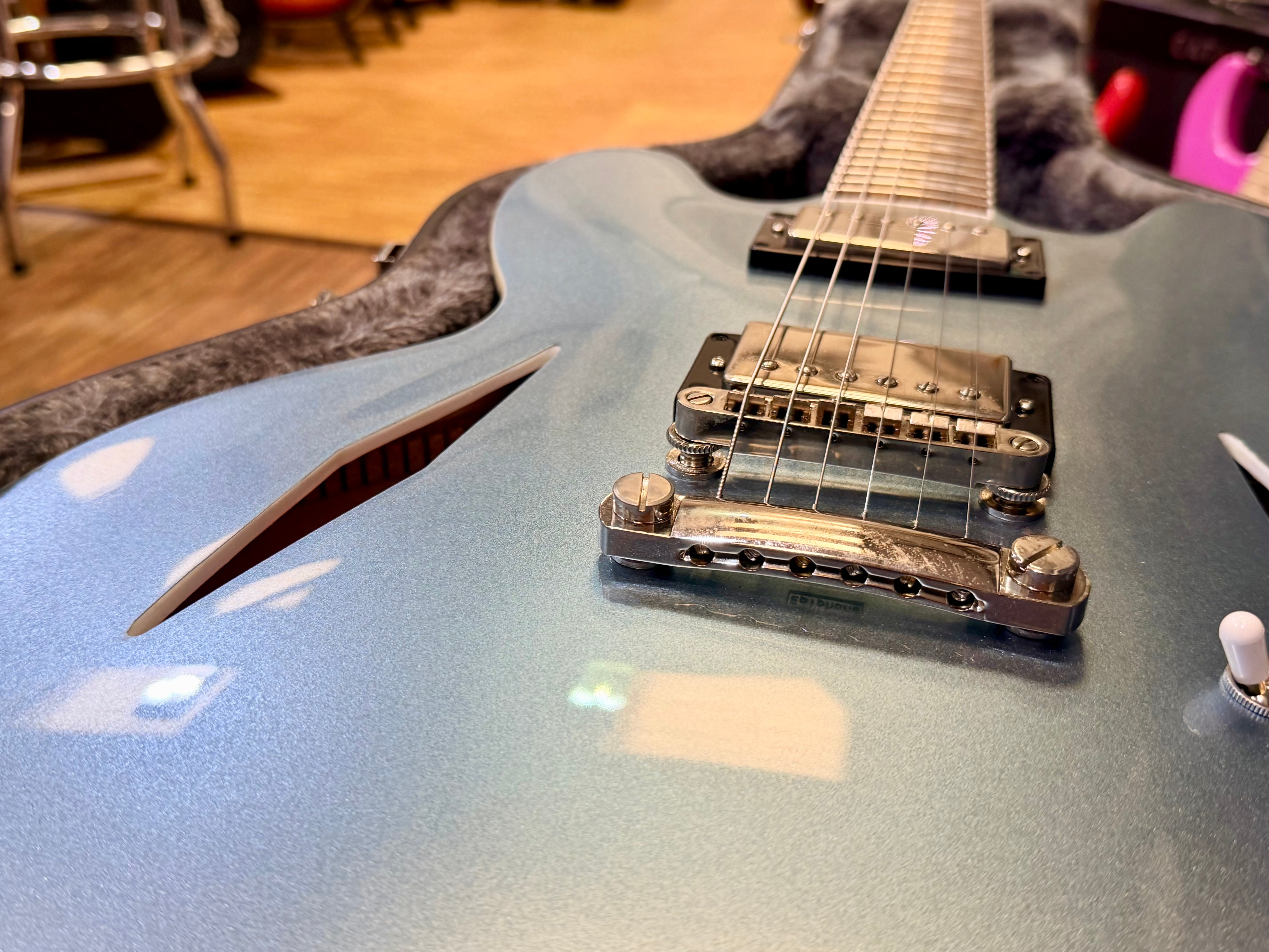 ⚡️2024⚡️ Epiphone Artist Dave Grohl DG-335~ By Gibson Custom~ Pelham Blue!