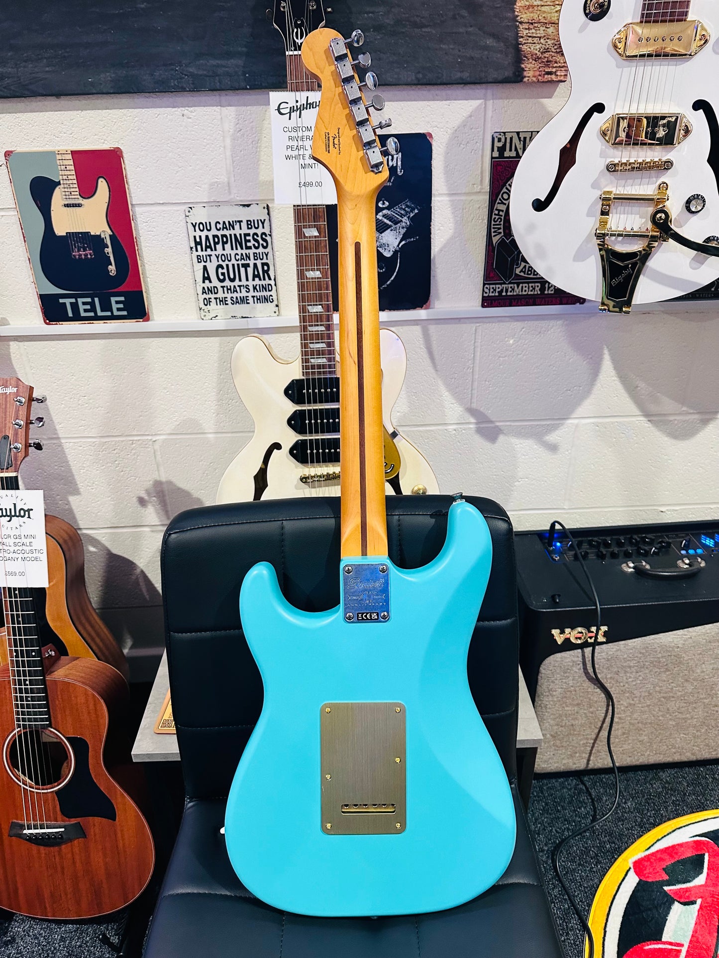 🌟 Fender Squier 40th Anniversary Stratocaster Vintage Edition Seafoam Green 🌟