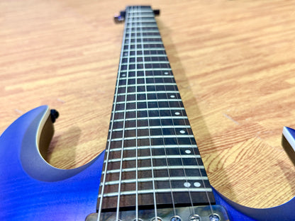 🔥2019🔥 Ibanez RGA71AL Axion Label 7 String~ Indigo Aurora Burst~ Bare Knuckle!