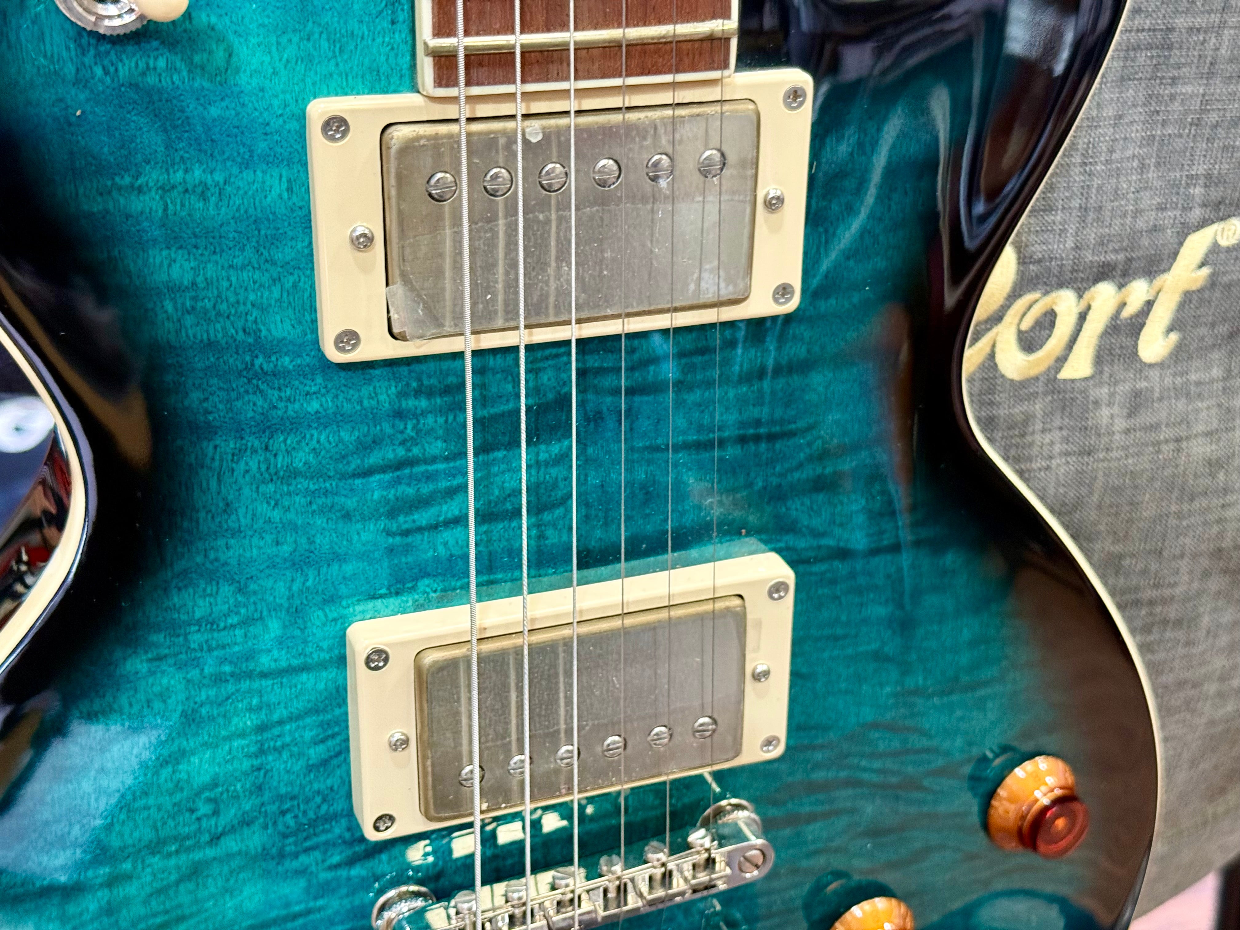 🌟 2025 LAUNCH OFFER 🌟 Cort CR250 Les Paul Guitar~ Dark Blue Burst + BAG!