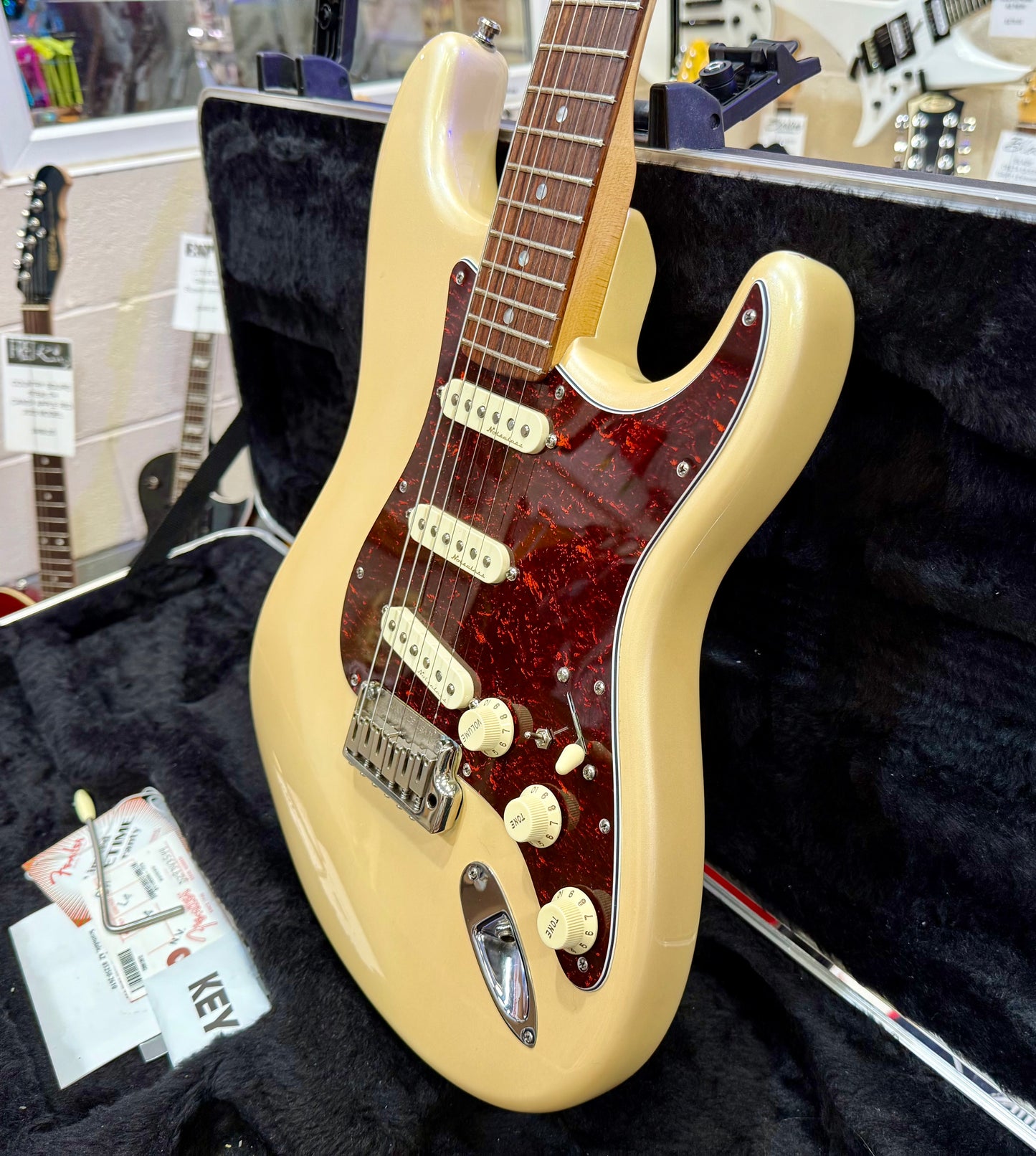 🌟2010🌟 Fender American Deluxe Stratocaster~ Olympic Pearl~ Noiseless~ Gilmour!